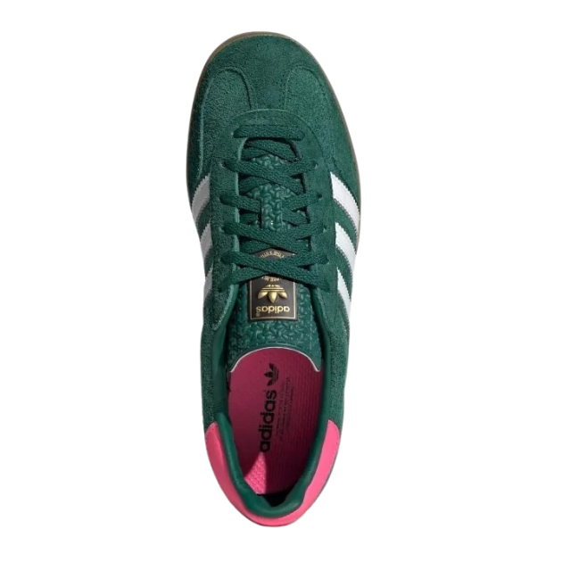 Adidas Samba verde com bronco -couro