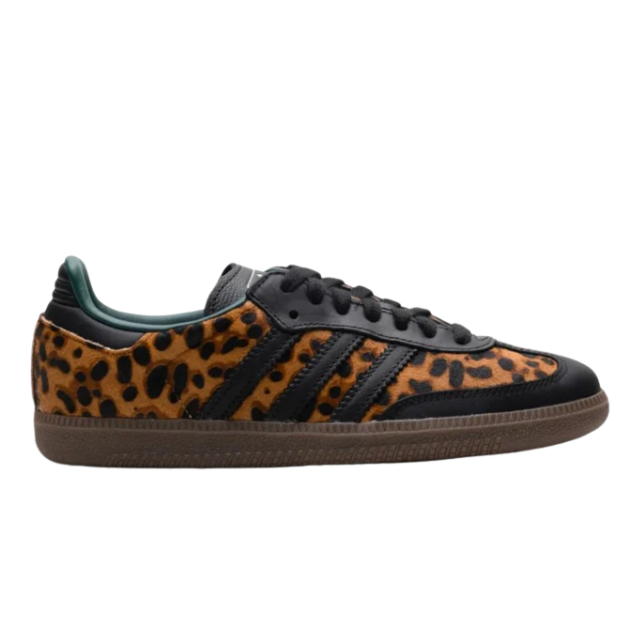 Adidas Samba OG "Black Green Leopard" Preto