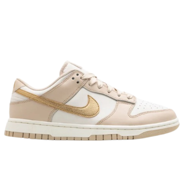 Tênis Nike Dunk Low 'Metallic Gold' Dourado