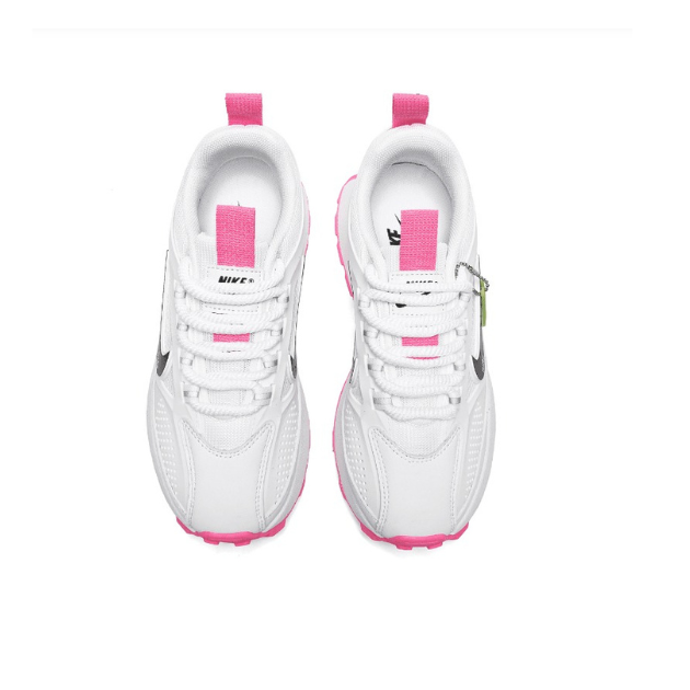 Nike Bailleli Branco e Rosa – Elegância Ousada, Conforto Ilimitado