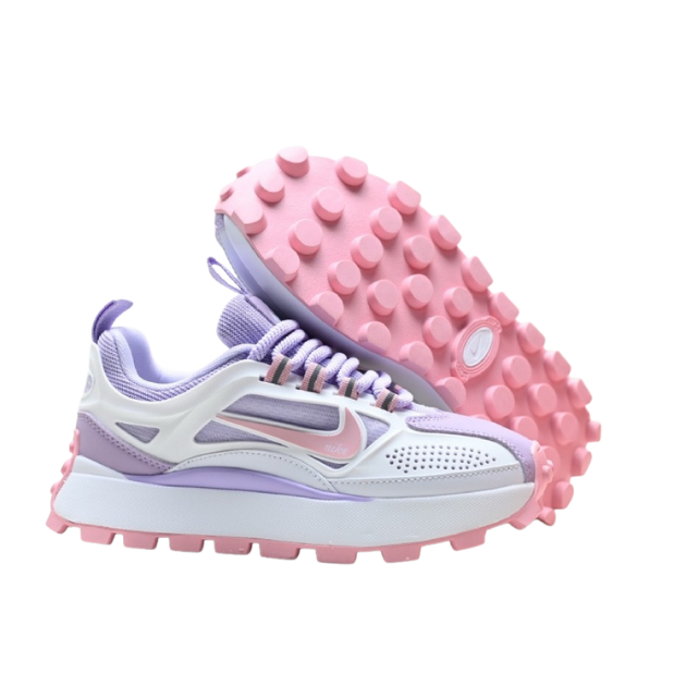 Nike Bailleli Branco Rosa e Lilas – Elegância Ousada, Conforto Ilimitado