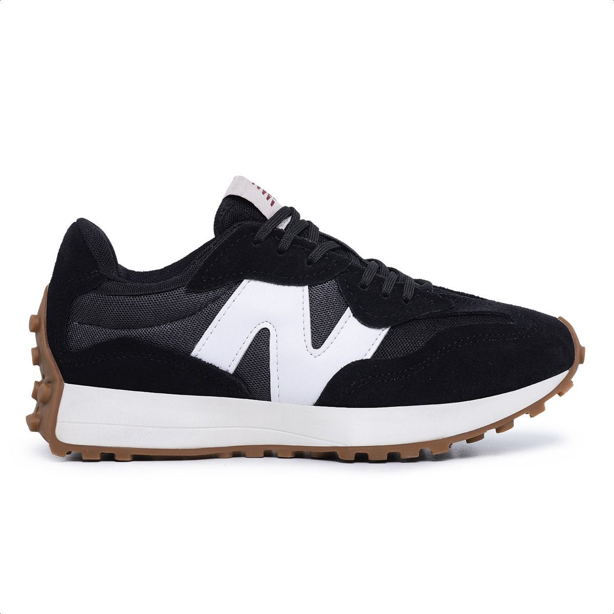 Tênis New Balance 327 Preto e Branco- Couro