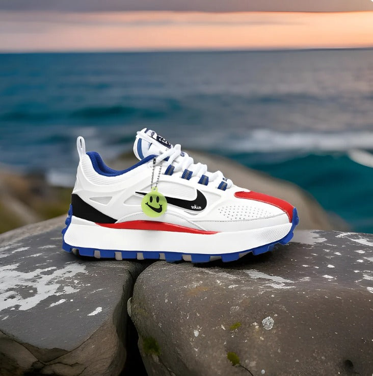 Nike Bailleli Branco/Vermelho/Azul/Preto.