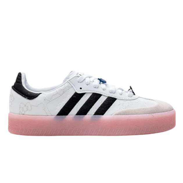 Tênis adidas Sambae x Hello Kitty Cloud White Clear Pink Branco