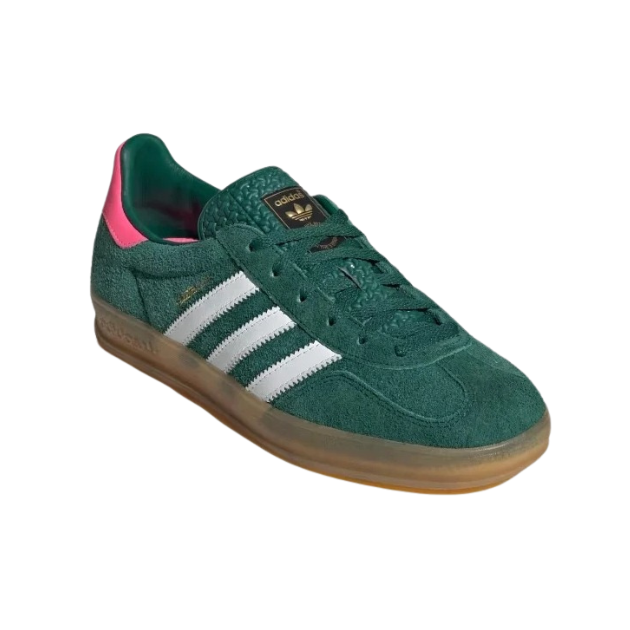 Adidas Samba verde com bronco -couro