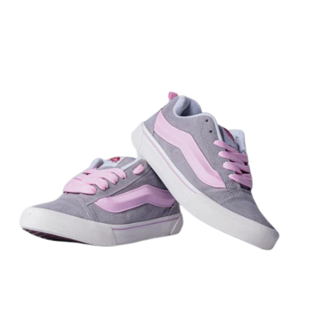 Vans Knu Skool rosa e cinza