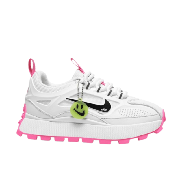 Nike Bailleli Branco e Rosa – Elegância Ousada, Conforto Ilimitado